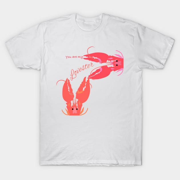 Couple of lobsters Valentine's day gift T-Shirt by Orangerinka